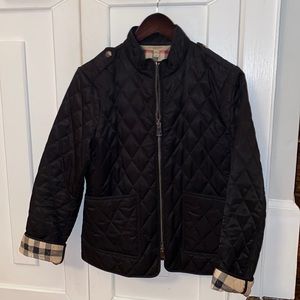 Burberry Britt Quilted Diamond Jacket Black